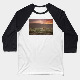 Fishing Boat in Rough Seas Baseball T-Shirt